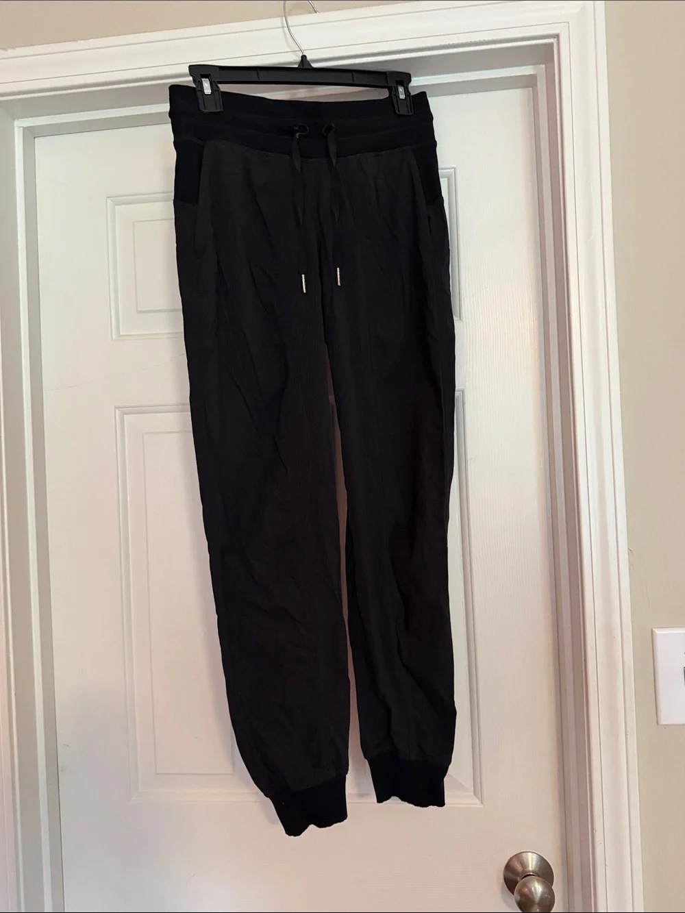 lululemon athletica womens black dance studios with Reflective Logo